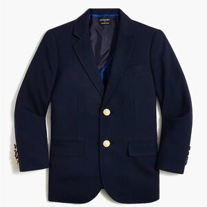 NWT Crewcuts J. Crew Thompson Navy Blazer with Gold Buttons 12 Large holidays